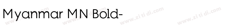 Myanmar MN Bold字体转换